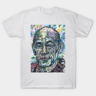 SHUNRYU SUZUKI watercolor and ink portrait T-Shirt